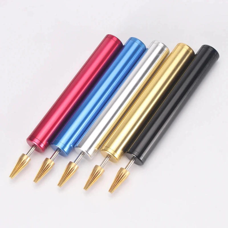 Description Picture 6 of itemLeather Craft Edge Oil Pen Leather Dye Pen Stainless Steel Brush Brass Head Applicator Paint Roller Tools For Leathercraft DIY