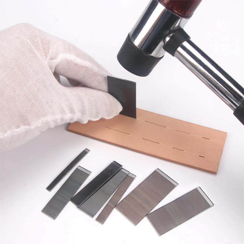 Description Picture 2 of item8 Sizes Leather Craft Slot Flat Punching Cutter High Carbon Steel Leathercraft DIY Flat Cutting Tool Kit 3/5/8/10/18/15/18/20mm