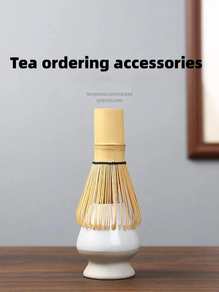 Description Picture 3 of itemCeramic Matcha Green Tea Chasen Holder Stand Bowl Bamboo Whisk Grinder Brushes Tea Tools Holder Tea Accessories Teaware