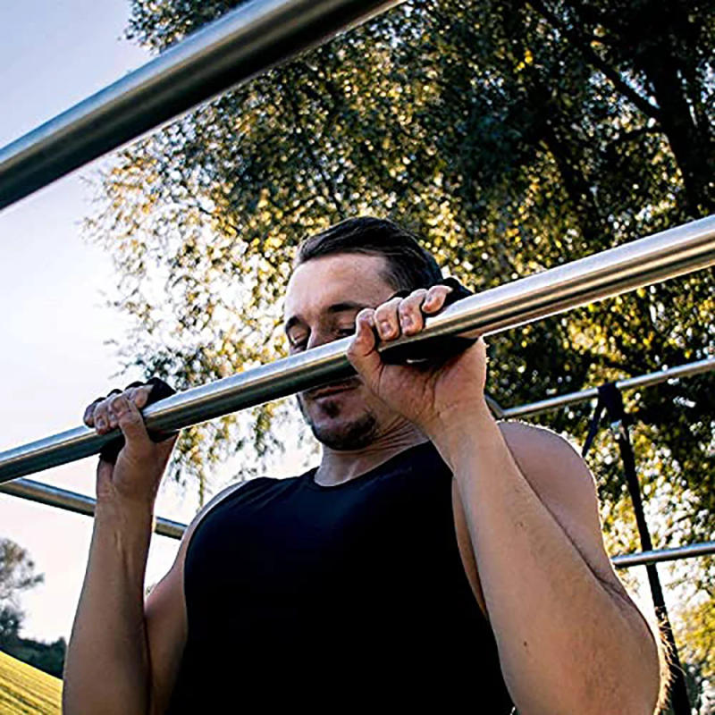 Description Picture 5 of itemHand Palm Protector Gym Fitness Gloves Half Finger Lifting Palm Dumbbell Grips Pads Weightlifting Training Glove Gym Workout