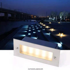 6W 10W Wall Light Outdoor indoor 85-265V IP67 LED Step Light Waterproof Stair Light Wall Embedded Underground Lamp Footlights