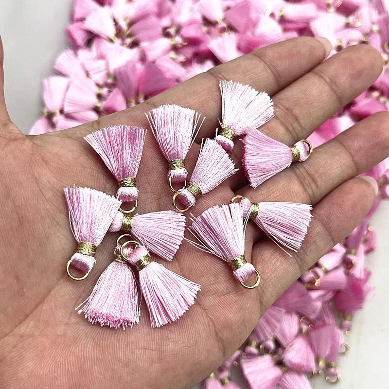 Description Picture 5 of itemNEW 10pcs/lot 20mm Mini Metal Hanging Ring Tassel Trim Pendant DIY Craft Jewelry Earrings Decor Materials Fringe Trim