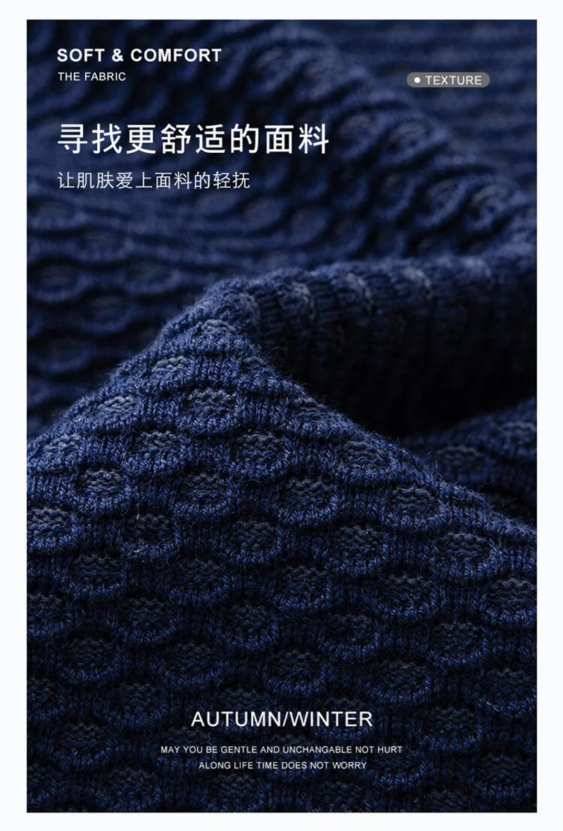 Description Picture 4 of itemMen Wool Knitted Cardigan 2024 Spring Autumn Man Sweater Coat