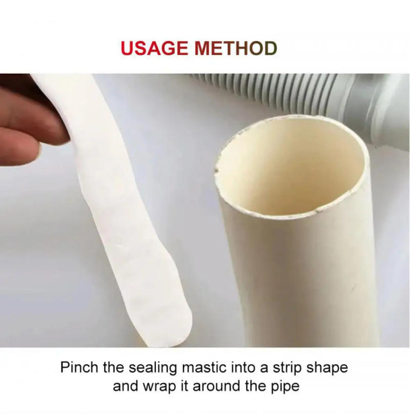 Description Picture 2 of item1/5pcs Walls Hole Sealing Cement Clay Sealant Cracks Waterproof Repair Air Conditioning Hole Sewer Sealing Mending Plasticine