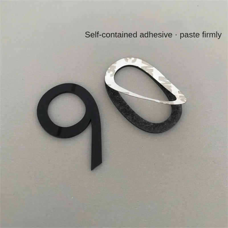 Description Picture 3 of itemSelf-adhesive 3D Numeral Plate Plaque Sign Gate Digits Number Tag Door Label Hotel Plastic 0 to 9 Plating Home Sign Drawer House