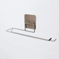 New Holder Adhesive Toilet Paper Rack Towel Kitchen Paper Towel White toilet paper holder Cabinet Storage Accessorie