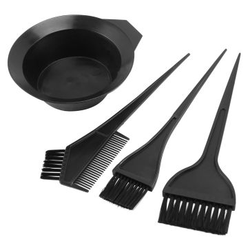 Hair Color Dye Bowl Comb Brushes Tool Kit Set Coloring