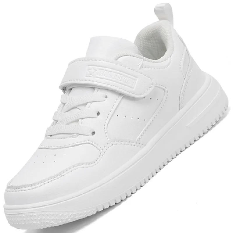 Description Picture 5 of itemNew Leather Kids Running Shoes Fashion youngsters teens Casual Walking student fashion Sneakers Breathable Soft Children Sport40