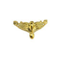 Antique Brass Decorative Hardware Wood Case Furniture Part Corner Bracket Corner Feet Leg Furniture Leg