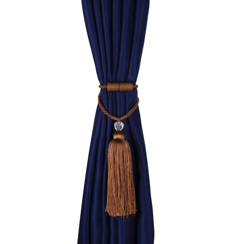 Description Picture 6 of item1Pc Magnetic Curtain Tieback Tassel Decorative Room Accessories Window Drapes Holdback Strap Curtain Clip Holder Buckle Rope