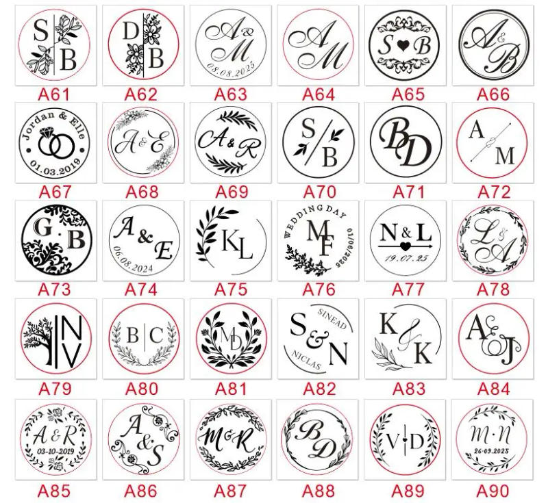 Description Picture 4 of itemCustom Wedding Stamp for Anniversary Gift Personalized Invitation Address Envelope Self Ink Stamp Romantic Newlywed Gift Wrap