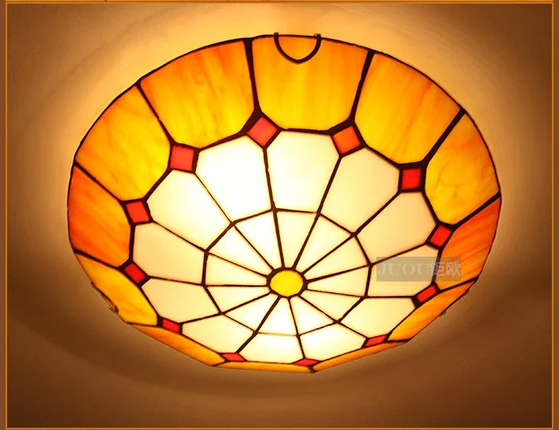 Description Picture 3 of itemModern bedroom ceiling light fashionable seaside ceiling light Nordic living room painted glass decorationled lights for room