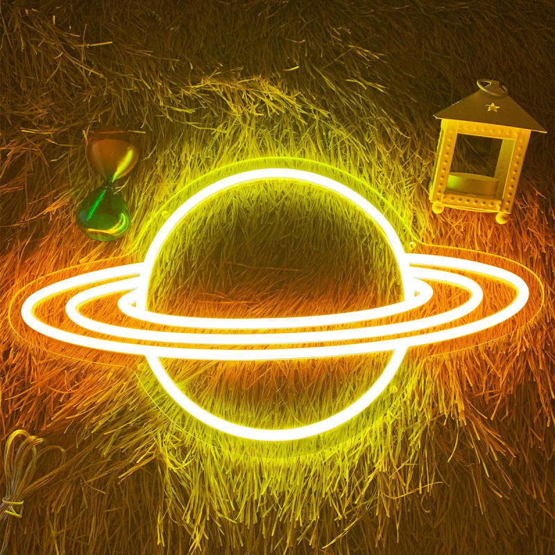 Description Picture 2 of itemStar Planet Neon sign, LED neon light for bedroom decoration, birthday party, children's gifts, create a mysterious atmosphere