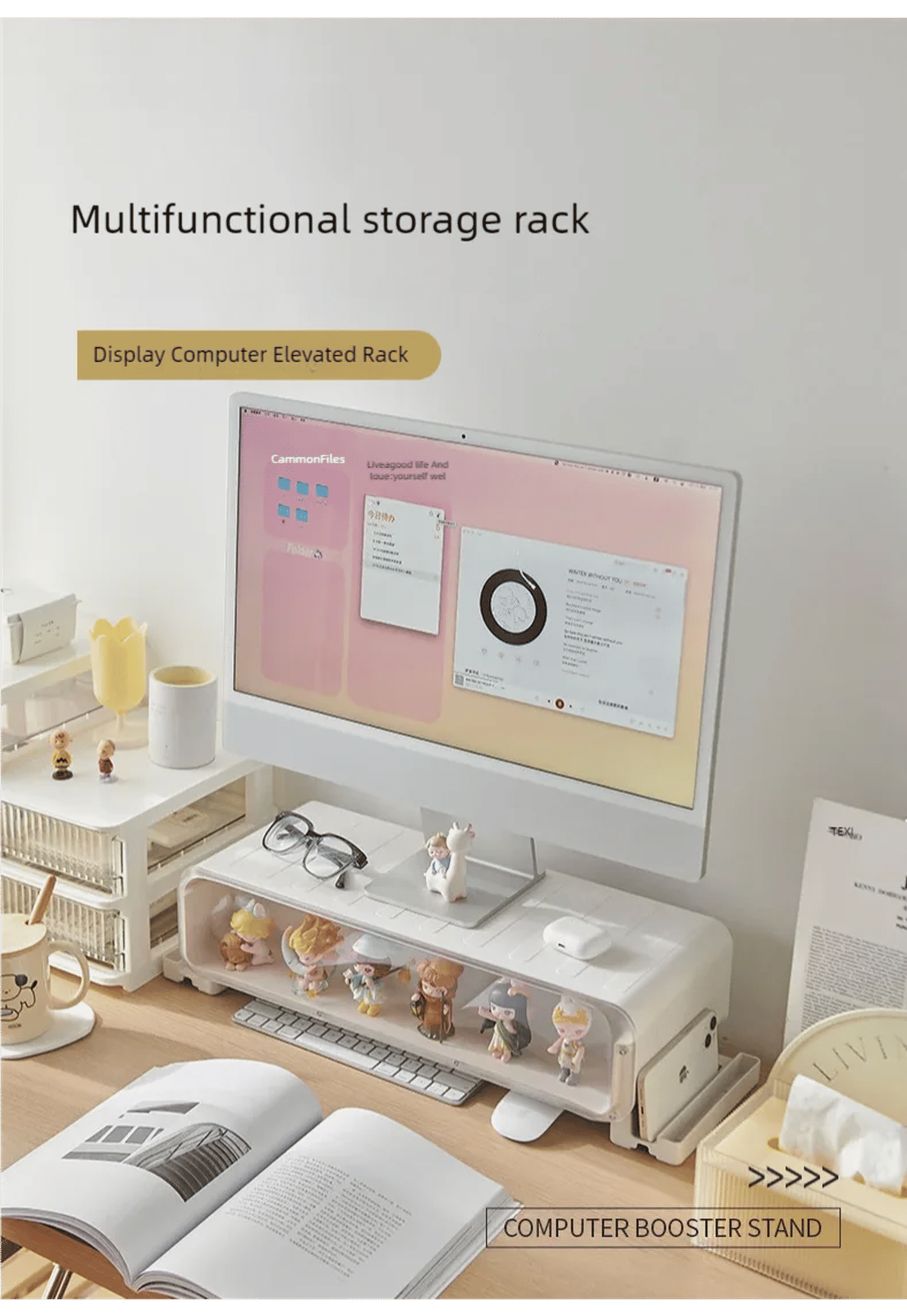 Description Picture 3 of itemBlind Box Showcase PopMart Figures Display Stand Case Transparent Collectible Model Storage Box Desktop Storage Box Drawer Style
