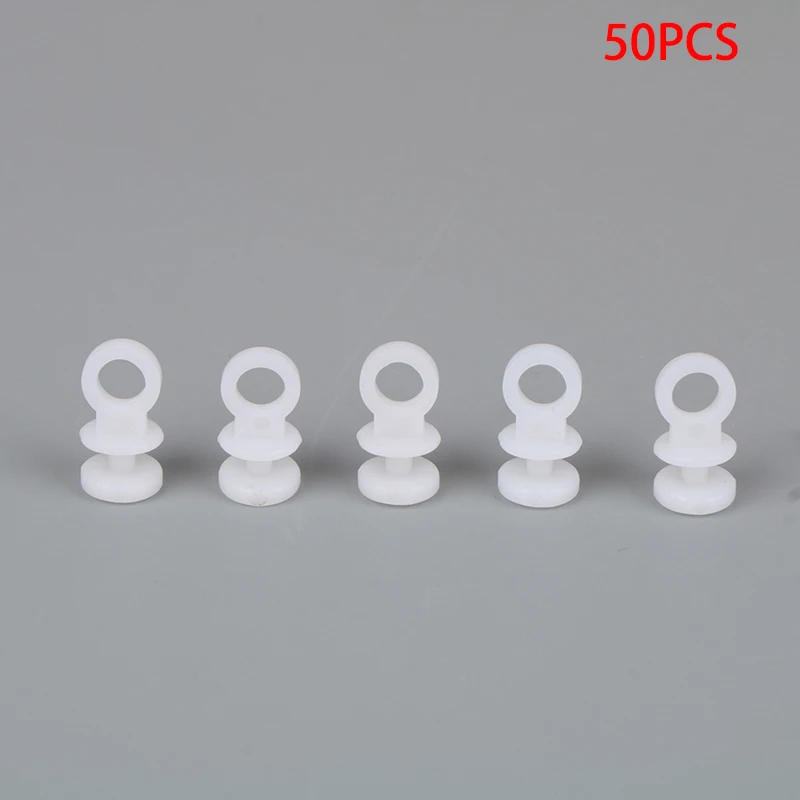 Description Picture 2 of item50PCS Curtain Rail White Modern Style Accessories Plastic Curtain Track Gliders For Home Hanging Curtain Glider Hook Ring Rail