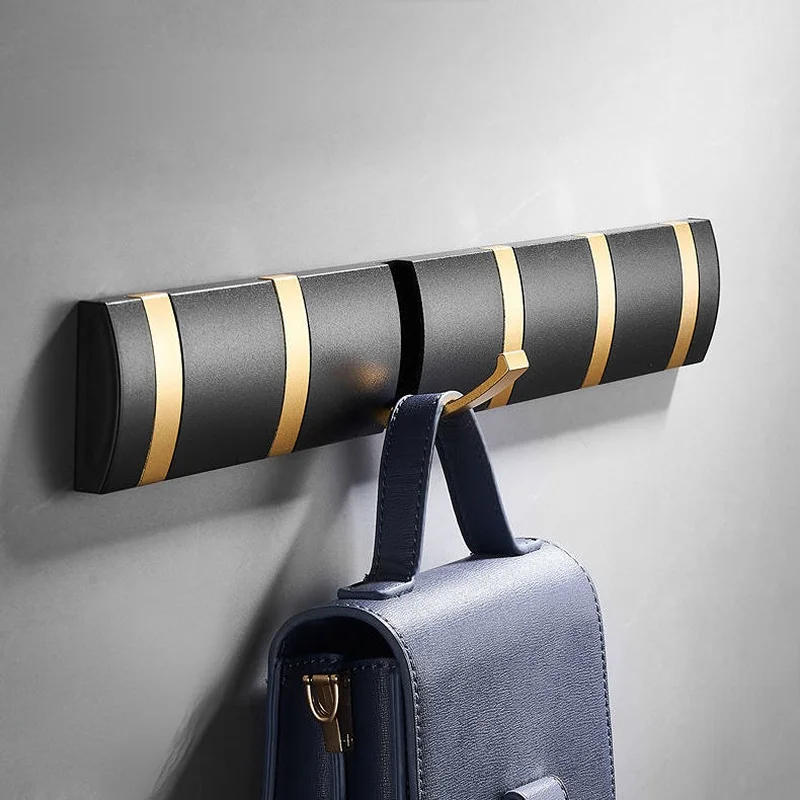 Description Picture 2 of itemBathroom Hook Folding Towel Rack Nail-free Installation Wall Hook Coat Hanger Bathroom Back Door Hook Wall Hooks Dropshipping