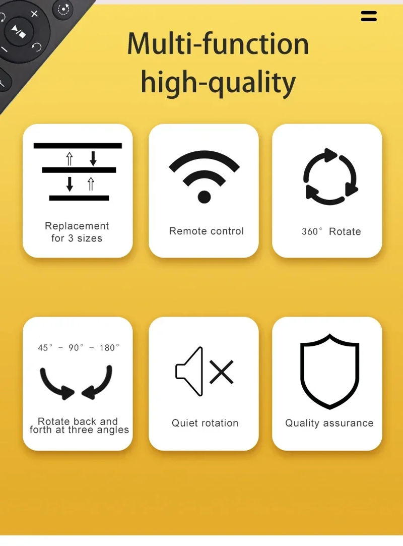 Description Picture 3 of item3-in-1 Multifunctional USB Powered Rotating Display Stand with Remote Control, Suitable for Live Broadcast, Photography Display