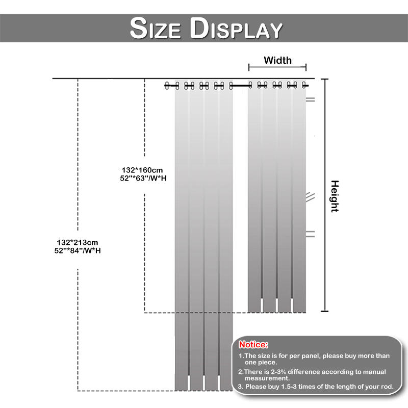 Description Picture 4 of itemHeavy Duty Quilted Curtains Panel Living Room 100% Blackout Curtains Eyelet Heat Blocking Winter Keep Warm Thermal Window Drapes