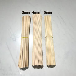 50pcs 30cm 3/4/5mm Wood Color Reed Diffuser Sticks Fiber Reed Diffuser Sticks Home Fragrance Essential Oil Refill Reed Sticks