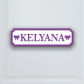Purple text