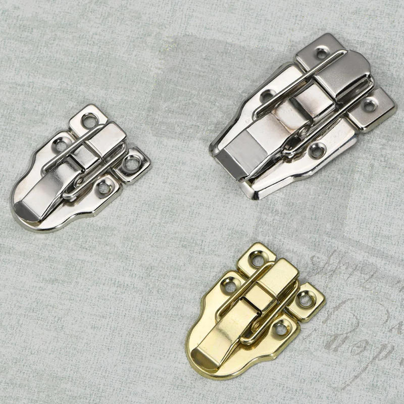 Description Picture 3 of item2pcs Vintage Lock Antique Metal Jewelry Chest Box Gift Box Suitcase Case Buckles Toggle Hasp Latch Catch Clasp Toolbox Lock