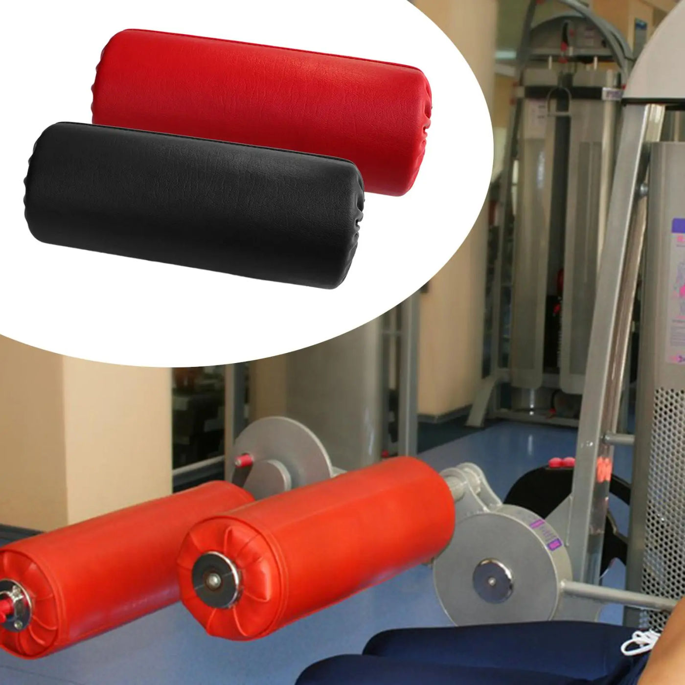 Description Picture 5 of itemFoam Foot Pad Roller Sponge Foam Sleeve 20cm Length for Home Gym Exercise Machines Abdominal Trainer Weight Bench Ab Machine