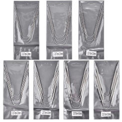 2-5mm Circular Knit Crochet Needles 3pcs/Set Knitting Stainless Steel For Sleeves Socks DIY Weaving Sewing Tools