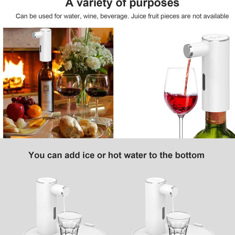 Description Picture 6 of itemProfessional Smart Quantitative Alcohol Dispenser High End Whiskey Pump Dispenser Liquor Pump Adjustable Electric Wine Decanter