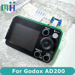 NEW For Godox AD200 Back Control ASSY Mainboard With LCD Screen + Button + Rubber Flash Part