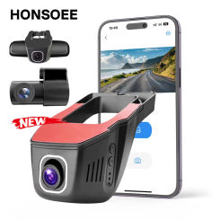 Honsoee  Dash Cam Front and Rear Dashcam Auto Car Dvr 4K 1080P WIFI Camera Video Recording App Night Vision 24H Parking monitor