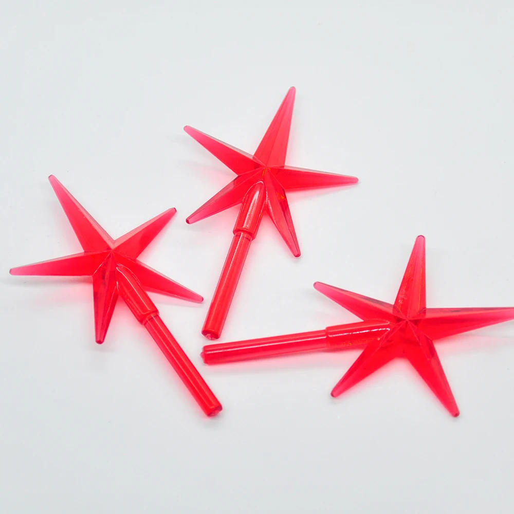 Description Picture 6 of item6pcs Ceramic Christnas Tree Top Xmas Ornaments Star Topper Light Beads Replacement Accessories for Home New Year Party Supplies