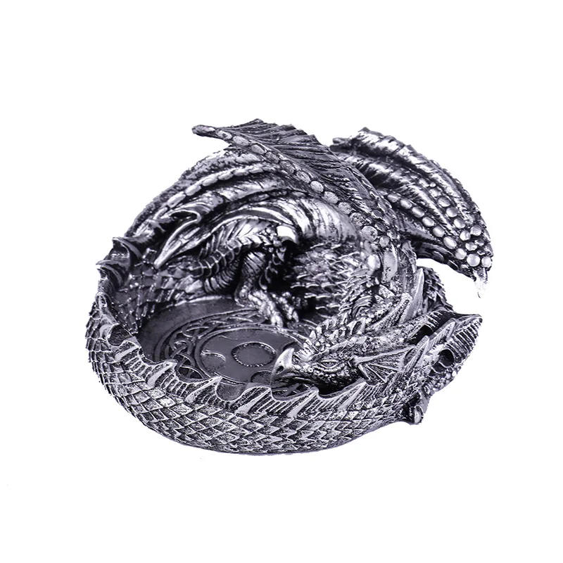 Description Picture 2 of itemDragon Ashtray Ash Tray Creative Cigarette Smoking Ashtray Ash Plate Home Office Desktop Decor Ashtray Ornamental Craft Ashtray