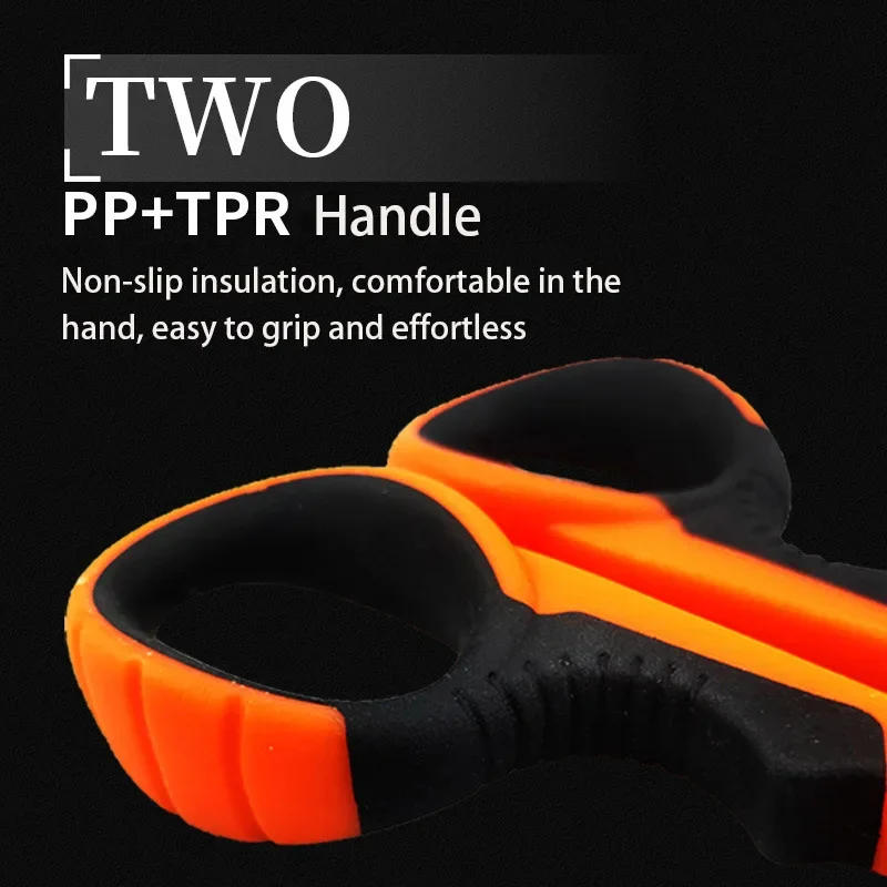 Description Picture 5 of itemNew Thickened Stainless Steel Scissors Household Shear Tool Electrician Scissors Stripping Wire Cut Tool For Fabrics Paper,Cable