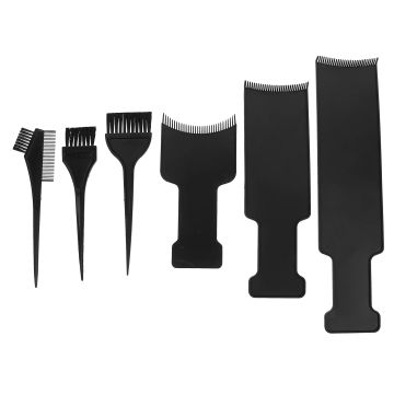 Hair Coloring Hair Dye Kit Hair Color Kits Double Sided Brush Comb Balayage Board Hair Dye Brushes Black