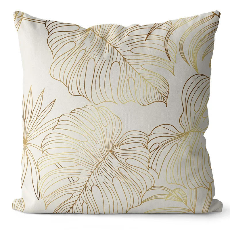 Description Picture 6 of itemLeaves Pattern Cushion Covers for Sofa Living Room Chair Waist Pillow Case Home Decoration Nordic Modern Pillow Covers