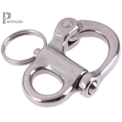 316 Stainless Steel Rigging Sailing Fixed Bail Snap Shackle Yacht Outdoor Living