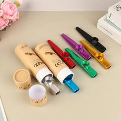 2Pcs/Set Kazoo Box Metal Kazoo Paper Storage Holder for Mouth Blowing Musical Instrument Organizer Accessories