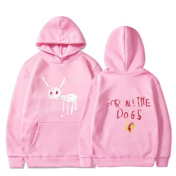 Rapper Drake for All The Dogs Letter Hoodie Men's Hip Hop Vintage Pullover Sweatshirt Fashion Casual Oversized Hooded Streetwear