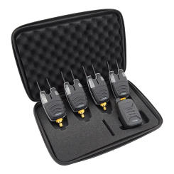 Carp Fishing Alarm Set Wireless Fishing Bite Indicator 1+4 Set with Sound LED Light Warning B1230 Fishing Accessories