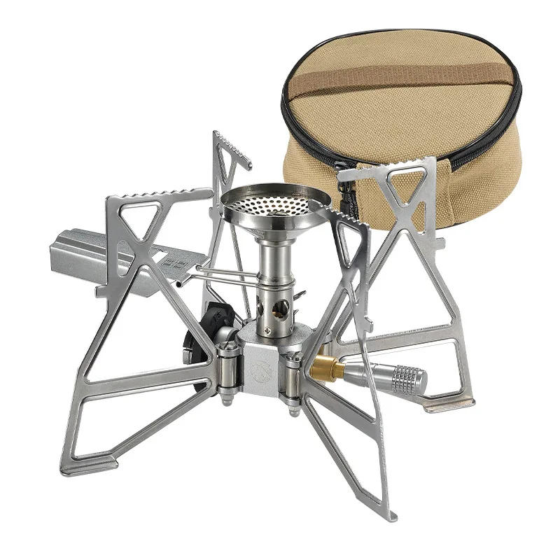 Description Picture 6 of itemOutdoor Strong Camping Gas Stove Campingmoon XD-3F Butterfly Gas Burner Cooking Stove With Bag