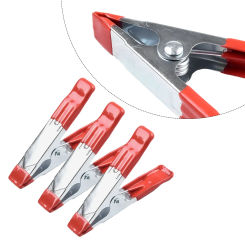 3pcs 4 Inch A-Shaped Spring Clip Metal Spring Clamps Heavy Duty Spring Clamps Crocodile Clip Grip Holder Home Improvement Hardwa
