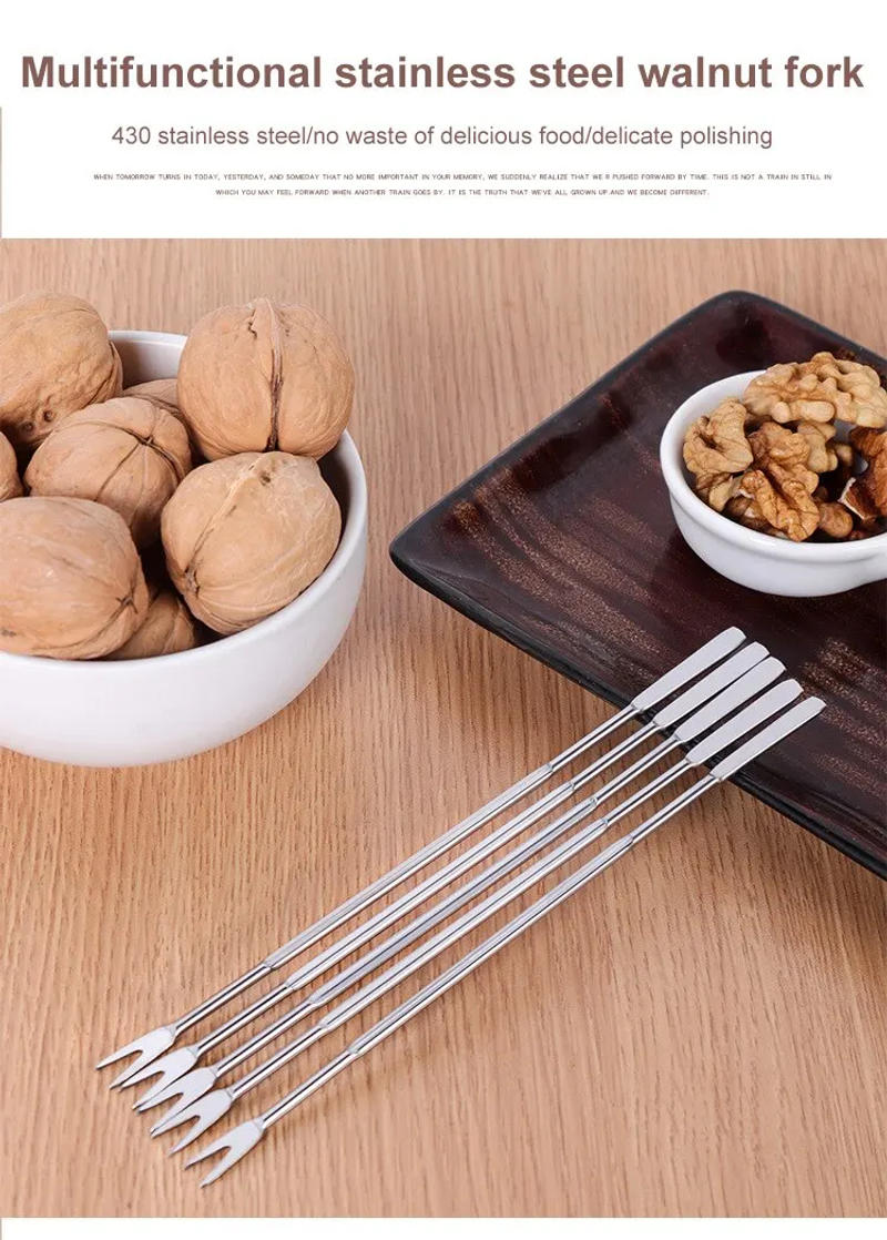 Description Picture 2 of item5pcs/lot Robust and High Quality Lobster Forks Walnut Gadgets Seafood Function Fruit Tools Kitchen Kitchen Needl