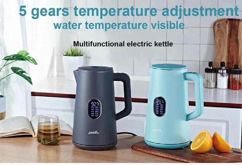 Description Picture 2 of item1800W Smart Electric Kettle Adjustable Temperature Tea Kettle 1.7L Home 304 Stainless Steel Fast Kettle Automatic Keep Warm 220V