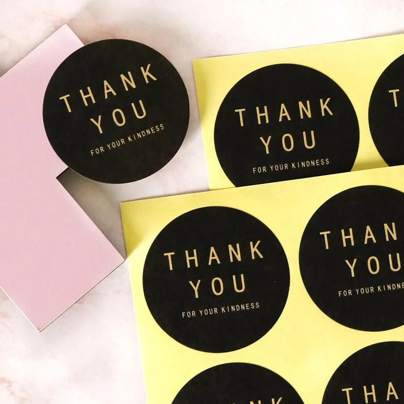 Description Picture 3 of itemRound Paper Stickers Thank You for Your Kindness Gift Sealing Labels Scrapbooking DIY Crafts Party Packaging Supplies 4cm 60pcs
