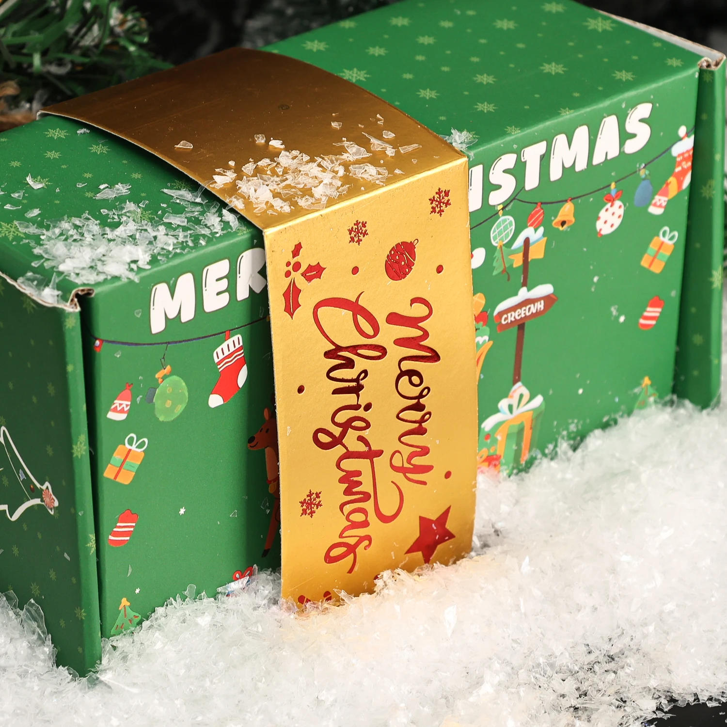 Description Picture 6 of item200G Dry White Plastic Snowflakes Christmas Flashing Fake Snow Artificial Snow Powder Winter Scene Prop DIY Decor New Year Party