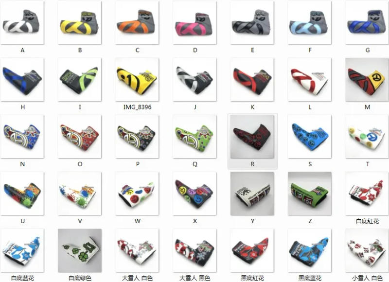 Description Picture 2 of itemExquisite Embroidery Golf Club Blade Putter Headcover T Sun Flower Crown International Flag Golf Blade Putter Head Cover