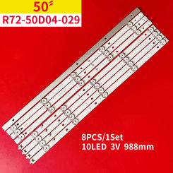 LED light strip For 50" TV JS-D-JP50DM-102ED (00804) 988141T.30066.4P R72-50D04-029 E493538 ROJEM HBTV-50K5S RC50B19S-4KSM