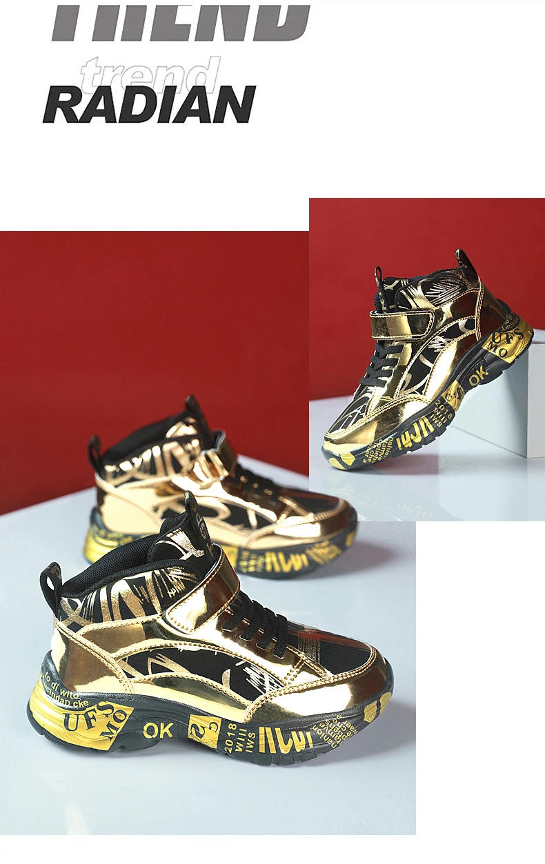 Description Picture 4 of itemBrand Kids Sneakers Children Basketball Shoes Waterproof Running Shoes Casual Sports Shoes Boys Tennis Shoes Child Basket Shoes