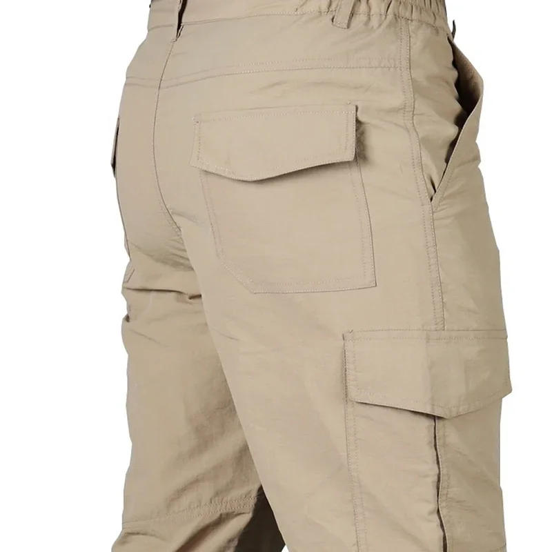Description Picture 6 of itemSummer Casual Lightweight Tactical work Long Trousers Male Waterproof Quick Dry Cargo Camping Overalls Tactical Pants Breathable