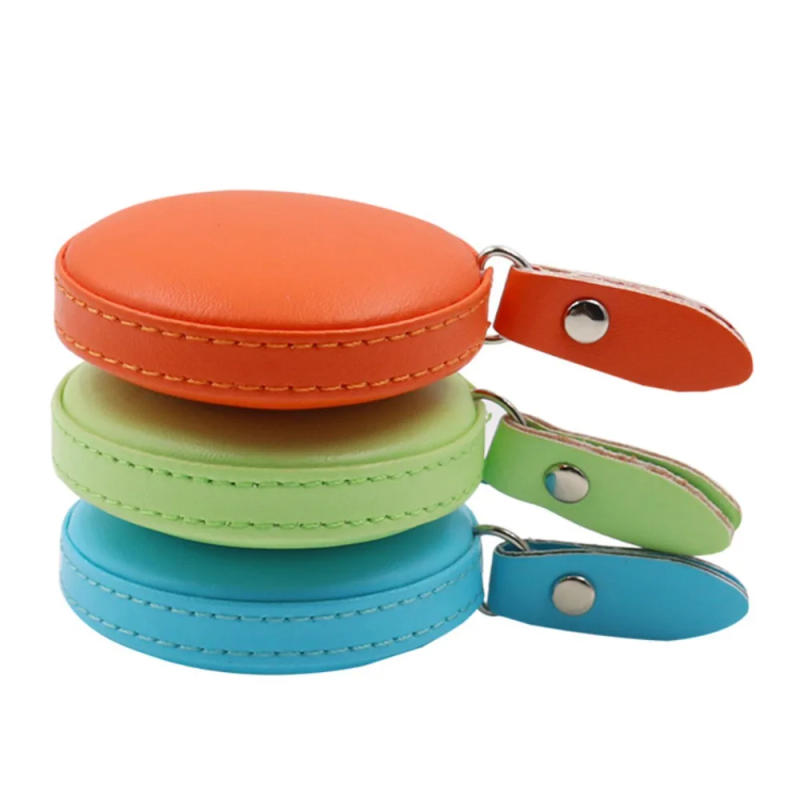 Description Picture 5 of item150cm Portable Retractable Ruler Leather Measuring Tape Centimeter Inch Roll Tape Auto Shrink Measures Height Children Ruler